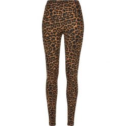 Legginsy damskie Urban Classics Soft AOP GT. Brązowe legginsy damskie Urban Classics, bez wzorów. Za 142.00 zł.