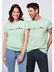 Detto Fatto Koszulka w kolorze miętowym rozmiar: M. Zielone koszulki damskie Detto Fatto, m, bez wzorów, z bawełny, bez kołnierzyka, bez ramiączek. Za 73.99 zł.