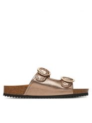 Caprice Klapki 9-27403-44 Brązowy. Brązowe klapki damskie Caprice, bez wzorów, ze skóry, bez obcasa, bez zapięcia. Za 226.99 zł.