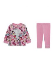 Guess Komplet bluza i legginsy A6YG03 K3898 Różowy Regular Fit. Czerwone bluzy dziewczęce Guess, z aplikacjami, z bawełny, bez ramiączek, bez kaptura. Za 194.99 zł.