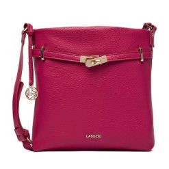 Torebka Lasocki. Czerwone listonoszki damskie Lasocki, bez wzorów, bez dodatków. Za 169.99 zł.