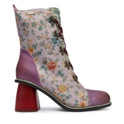 Botki Laura Vita. Botki damskie LAURA VITA, bez obcasa, na słupku, bez zapięcia. Za 709.99 zł.