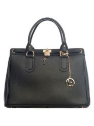 Lia Biassoni Skórzana torebka "Nure" w kolorze czarnym - 36 x 28 x 18 cm rozmiar: onesize. Czarne torebki klasyczne damskie Lia Biassoni, z materiału, przez ramię, bez dodatków. Za 304.99 zł.