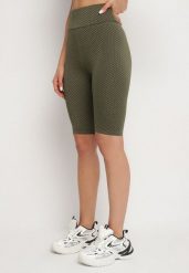 Zielone Szorty Kolarki z Efektem Push-Up Briala. Zielone spodenki sportowe damskie Born2be, m, bez wzorów. Za 29.99 zł.