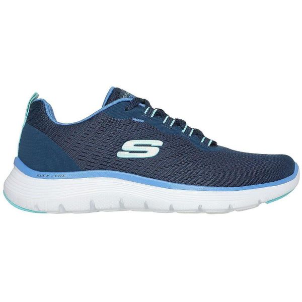 Buty sportowe damskie Skechers Flex Appeal 5.0. Niebieskie obuwie sportowe casual damskie Skechers, bez zapięcia. Za 390.00 zł.