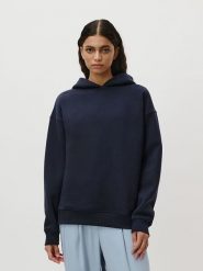 LeGer Bluza "Aylin" w kolorze granatowym rozmiar: 40. Niebieskie bluzy damskie LeGer, bez wzorów, z kapturem. Za 130.99 zł.