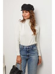 Soft Cashmere Golf w kolorze kremowym rozmiar: 38/40. Brązowe golfy damskie Soft Cashmere, bez wzorów, z kaszmiru, bez ramiączek. Za 92.21 zł.