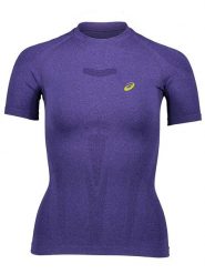 Asics Koszulka sportowa w kolorze fioletowym rozmiar: M. Różowe koszulki sportowe damskie Asics, m, bez wzorów, z materiału, bez ramiączek, outdoorowe. Za 92.21 zł.
