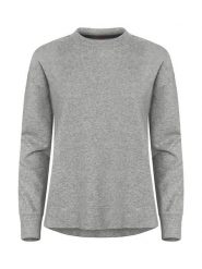 Clique Miami PRO Roundneck Women bluza damska z bawełny i recyklingu – Grey. Szare bluzy damskie CLIQUE, l, bez wzorów, z bawełny, bez kaptura. Za 189.36 zł.