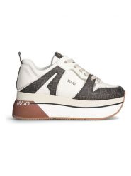 Liu Jo Sneakersy w kolorze biało-brązowym rozmiar: 38. Białe obuwie sportowe damskie Liu Jo, z materiału, bez zapięcia. Za 461.21 zł.