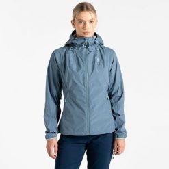 Kurtka turystyczna przeciwdeszczowa damska Mountain Series Breathe Easy. Szare kurtki damskie Dare 2b, bez wzorów, bez kaptura. W wyprzedaży za 449.99 zł.