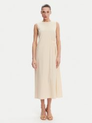 Weekend Max Mara Sukienka letnia Tenebre 2515621032 Écru Regular Fit. Sukienki damskie Weekend Max Mara, bez wzorów, z syntetyku, bez ramiączek. Za 899.99 zł.