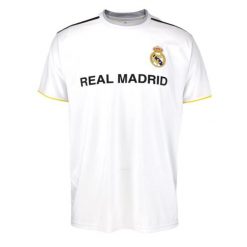 Koszulka kibica Realu Madryt 25-26, replika. Białe koszulki damskie REAL MADRID, bez wzorów, bez kołnierzyka, bez ramiączek. W wyprzedaży za 164.02 zł.