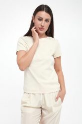 T-shirt damski Langue MARELLA MONOCHROME. T-shirty damskie Marella, m, bez wzorów, bez kołnierzyka. W wyprzedaży za 311.20 zł.