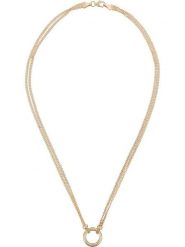 CARATELLI Złoty naszyjnik "Round" z elementem ozdobnym - dł. 41 cm rozmiar: onesize. Żółte naszyjniki damskie CARATELLI, złote. Za 2,394.06 zł.