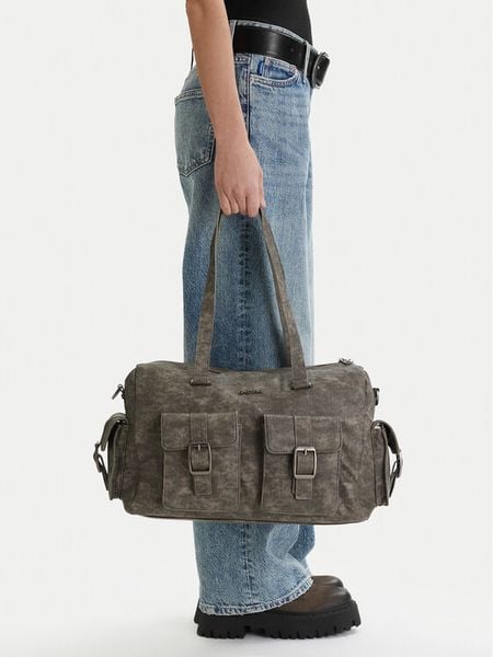 G-Star Raw Torebka EO-LDA8482C Szary. Szare torebki klasyczne damskie G-Star Raw, z materiału, bez dodatków. Za 183.99 zł.