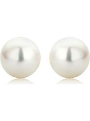 Diamant Exquis Kolczyki-wkrętki w kolorze białym z perłami rozmiar: onesize. Białe kolczyki damskie Diamant Exquis, z perłą, złote. Za 434.99 zł.