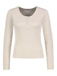 Stitch & Soul Koszulka w kolorze beżowym rozmiar: XL. Brązowe bluzki damskie Stitch & Soul, xl, bez wzorów, bez kołnierzyka, bez ramiączek. Za 64.13 zł.