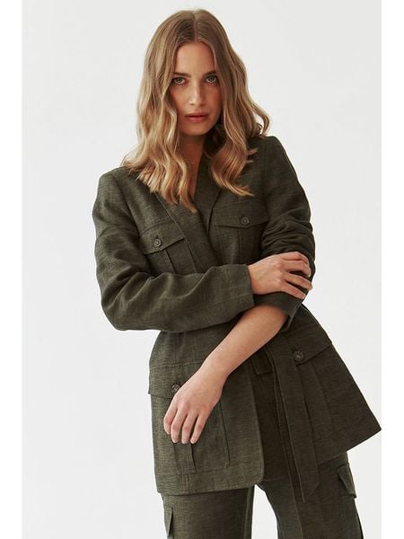 TATUUM Płaszcz przejściowy w kolorze khaki rozmiar: 40. Brązowe płaszcze damskie TATUUM, bez wzorów, z tkaniny, bez kaptura. Za 257.92 zł.