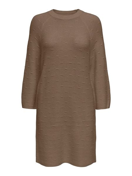 ONLY Sukienka dzianinowa w kolorze brązowym rozmiar: S. Brązowe sukienki damskie Only, bez wzorów, z dzianiny, bez ramiączek. Za 104.89 zł.