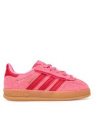 Adidas Sneakersy Gazelle Indoor Comfort Closure Elastic KJ2304 Różowy. Czerwone buty sportowe dziewczęce Adidas, ze skóry, bez zapięcia. Za 279.99 zł.