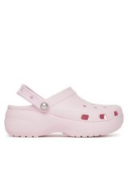 Crocs Klapki Classic Platform Pearl Clog 211231 Różowy. Czerwone klapki damskie Crocs, bez wzorów, z tworzywa sztucznego, bez obcasa, bez zapięcia. Za 399.99 zł.