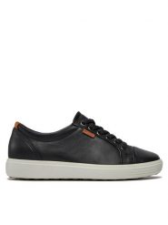 ECCO Sneakersy Soft 7 Ladies 43000301001 Czarny. Czarne obuwie sportowe damskie ECCO, ze skóry, bez zapięcia. Za 589.99 zł.