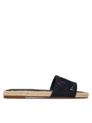 Tommy Hilfiger Espadryle Knit Mesh Espadrille Flat Sandal FW0FW08744 Granatowy. Niebieskie espadryle damskie Tommy Hilfiger, bez wzorów, z materiału, bez obcasa. Za 279.99 zł.