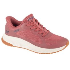 Buty sportowe Sneakersy damskie, Slip-Ins: Bobs Squad 4 - Staple Look. Białe obuwie sportowe casual damskie Skechers, trekkingowe. Za 359.99 zł.