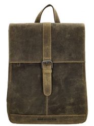 HIDE & STITCHES Skórzany plecak w kolorze khaki - 25,5 x 32,5 x 12 cm rozmiar: onesize. Brązowe plecaki HIDE & STITCHES, bez wzorów, z materiału. Za 292.45 zł.