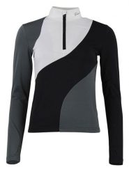 Peak Mountain Koszulka funkcyjna "Aramis" w kolorze czarno-szaro-białym rozmiar: XL. Białe koszulki damskie Peak Mountain, xl, bez wzorów, bez kołnierzyka, bez ramiączek. Za 113.63 zł.