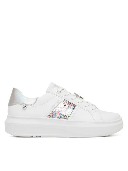 Rieker Revolution Lifestyle Sneakersy W1202-83 Biały. Białe obuwie sportowe damskie Rieker Revolution Lifestyle, ze skóry, bez zapięcia. Za 379.99 zł.