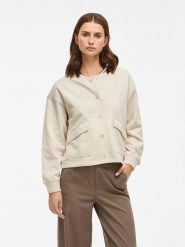 Vila Kurtka "Viodessia" w kolorze kremowym rozmiar: XL. Brązowe kurtki damskie Vila, xl, bez wzorów, bez kaptura. Za 78.66 zł.