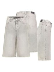 Sublevel Bermudy dżinsowe w kolorze jasnoszarym rozmiar: XXL. Szare szorty damskie Sublevel, z aplikacjami, z bawełny. Za 113.99 zł.