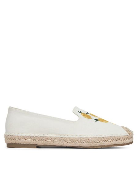 DeeZee Espadryle MXCR-229 Biały. Białe espadryle damskie DeeZee, bez wzorów, z materiału, bez obcasa. Za 119.99 zł.