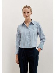 More & More Bluzka w kolorze błękitnym rozmiar: 34. Niebieskie bluzki damskie More & More, bez wzorów, bez kołnierzyka, bez ramiączek. Za 126.15 zł.