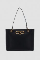 GUESS Czarna duża torebka Fleet Noel. Czarne shopper bag Guess, duże, bez dodatków. W wyprzedaży za 590.99 zł.