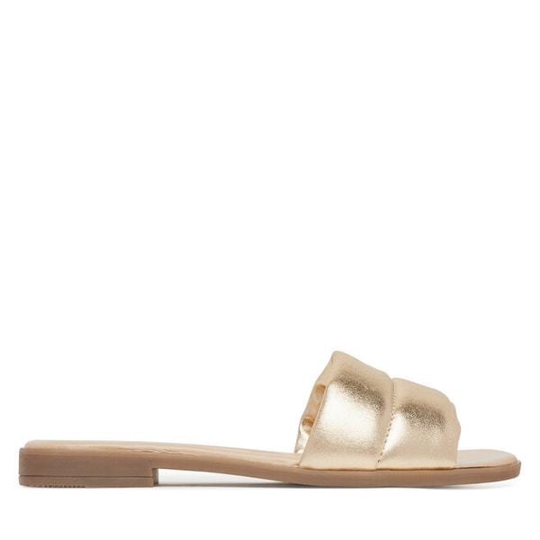 Klapki Lasocki. Żółte klapki damskie Lasocki, bez wzorów, bez obcasa, bez zapięcia. Za 129.99 zł.