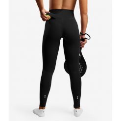 Legginsy sportowe damskie eleganckie. Czarne legginsy damskie NORDICDOTS, l, bez wzorów, z elastanu. Za 365.00 zł.