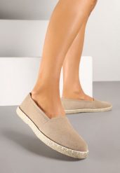Ciemnobeżowe Espadryle Vices na Podeszwie Zdobionej Plecionką Sesoriela. Brązowe espadryle damskie Renee, na lato, z jeansu, bez zapięcia, tenisowe. Za 54.99 zł.