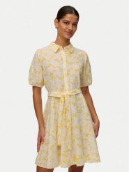 Vero Moda Sukienka codzienna Dicthe 10303728 Żółty jasny Regular Fit. Żółte sukienki damskie Vero Moda, bez wzorów, z bawełny, bez ramiączek. Za 229.99 zł.