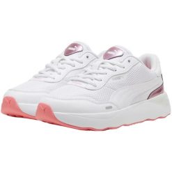 Kobiety/Panie Runtamed GirlPower Skórzane Buty Sportowe Na Platformie. Białe obuwie sportowe casual damskie Puma, trekkingowe. Za 434.99 zł.