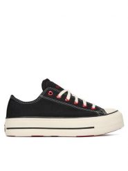 Converse Trampki Chuck Taylor All Star Lift Platform Hearts A19059C Czarny. Czarne trampki damskie Converse, bez wzorów, z materiału, bez zapięcia. Za 419.99 zł.