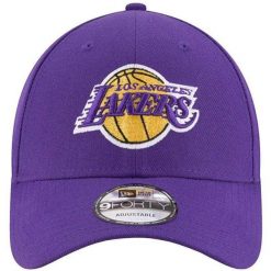 Czapka Z Daszkiem Dla Dorosłych Unisex New Era. Fioletowe czapki z daszkiem damskie LOS ANGELES LAKERS, bez wzorów. Za 167.99 zł.