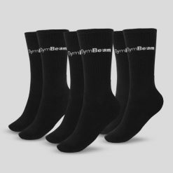 Skarpety GymBeam 32629 3/4 3. Czarne skarpetki damskie GYMBEAM, bez wzorów. Za 36.99 zł.