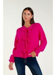 Tamba Kardigan w kolorze różowym rozmiar: 40/42. Różowe kardigany damskie Tamba, bez wzorów, z wełny. Za 162.87 zł.