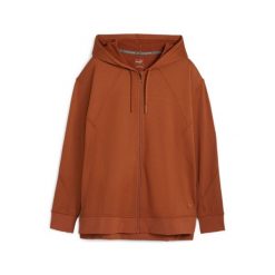 Damska bluza z kapturem zapinana na zamek Puma Cloudspun. Brązowe bluzy damskie Puma, bez wzorów, z kapturem. Za 231.15 zł.