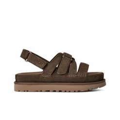 Sandały Ugg Australian W Goldenstar Gleam Damskie. Brązowe sandały damskie Ugg, bez wzorów, z materiału, bez obcasa, bez zapięcia. Za 607.99 zł.
