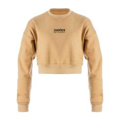 Bluza Damska Cropped. Brązowe bluzy damskie MASTERS, l, bez wzorów, z bawełny, bez kaptura. Za 181.99 zł.
