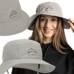 Kapelusz KADVA Hiker Hat regulowany. Szare kapelusze damskie KADVA, bez wzorów, sportowe. Za 99.99 zł.